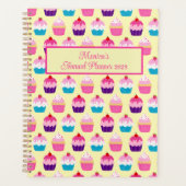 Yummy Colorful Cupcakes patterned Planner (Voorkant)