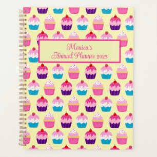 Yummy Colorful Cupcakes patterned Planner
