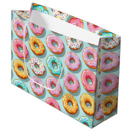 Yummy cream donuts blue groot cadeauzakje