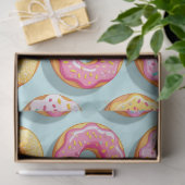 Yummy cream donuts blue tissuepapier (Geschenk)