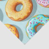 Yummy cream donuts blue tissuepapier (Detail)