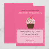 Yummy Cupcake Baby shower Sprinkle 5x7 Kaart (Voorkant / Achterkant)