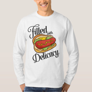 Yummy Delicacy Hotdog Cartoon Mannen T-Shirt