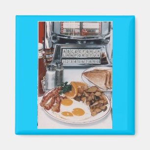 Yummy Diner Food Magnet Magneet