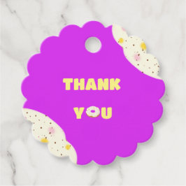 Yummy donut bedankjes labels