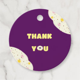 Yummy donut bedankjes labels