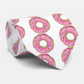Yummy Donut met Icing en Sprinkles Stropdas (Opgerold)