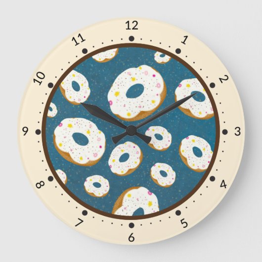 Yummy donuts grote klok (Voorkant)