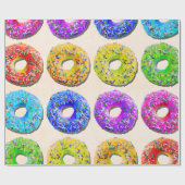 Yummy donuts patroon cadeaupapier (Vlak)