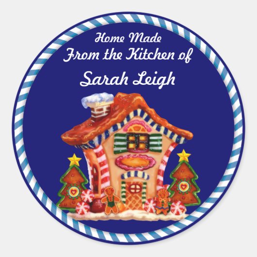 Yummy Gingerbread Food Gift Sticker (Voorkant)