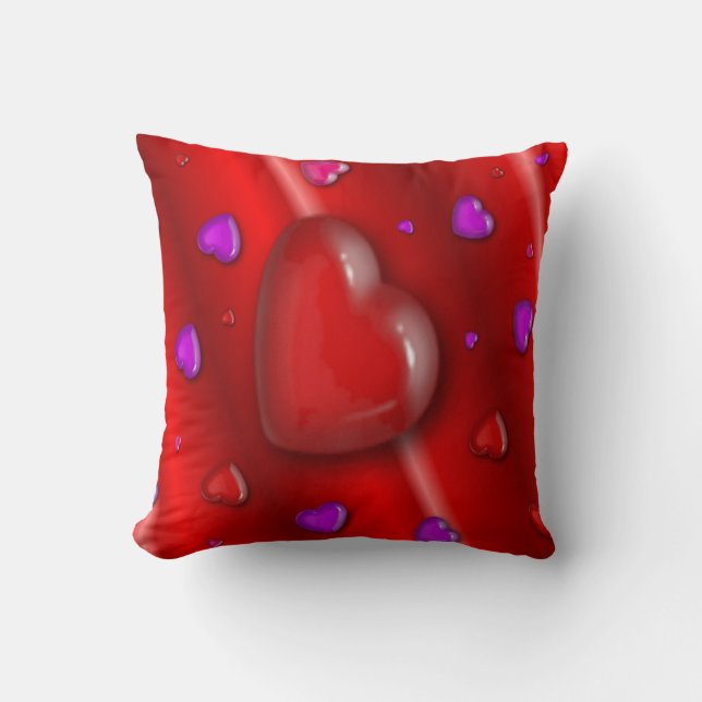 Yummy Hearts Valentijn Pillow Kussen (Voorkant)