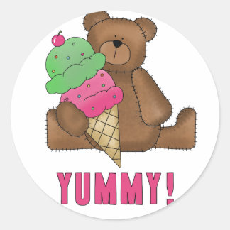 Yummy Ice Cream Beer Ronde Sticker