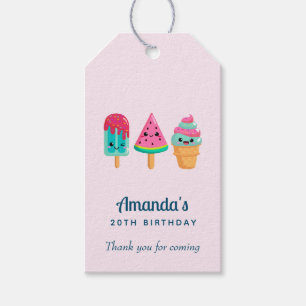 Yummy Ice Cream Trio Zomer Vibe Bedankt Cadeaulabel