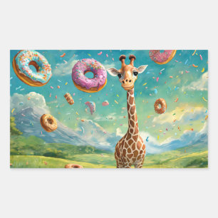 Yummy - Ik hou van donuts Rechthoekige Sticker
