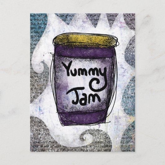 Yummy Jam Briefkaart (Voorkant)