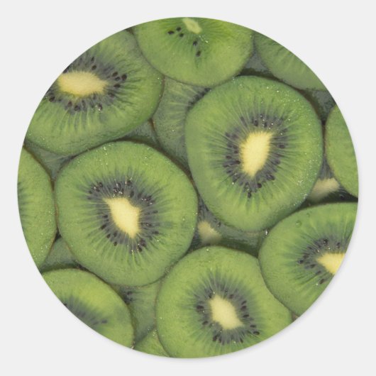 Yummy Kiwi fruit Ronde Sticker (Voorkant)