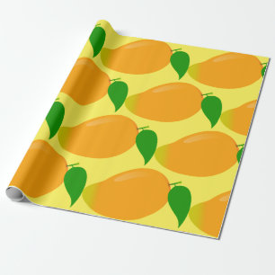 Yummy Mango Tropical Summer Fruit Cadeaupapier
