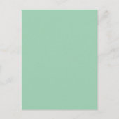 Yummy Mint Groene Effen Kleur Briefkaart (Voorkant)