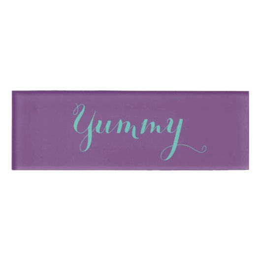 Yummy Name Tag (Voorkant)