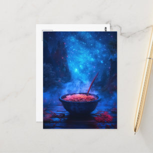 Yummy Noodles in een Sterrennacht Briefkaart