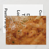 Yummy Pasta Party Kaart (Voorkant / Achterkant)