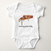 Yummy pizza baby romper (Voorkant)