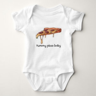 Yummy pizza baby romper