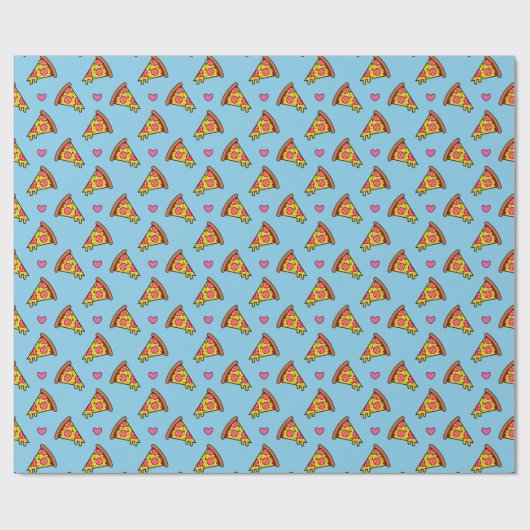 Yummy Pizza Slices Pattern Cadeaupapier (Vlak)