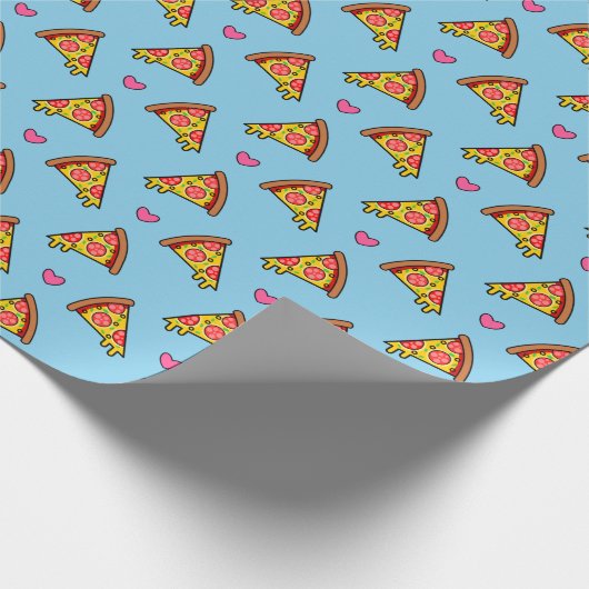 Yummy Pizza Slices Pattern Cadeaupapier (Hoek)