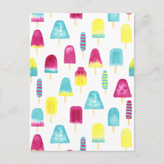 Yummy Popsicles Briefkaart