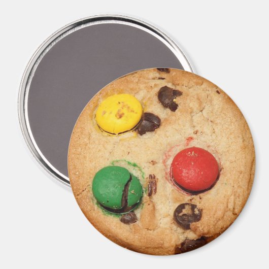 Yummy Realistic Chocolate Snoep Cookie Magnet Magneet (Voorkant / Achterkant)