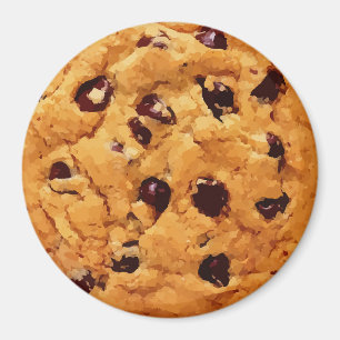Yummy Realistische Chocolade Chip Cookie Magnet Magneet