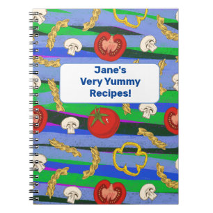Yummy recept book om je te personaliseren voor de notitieboek
