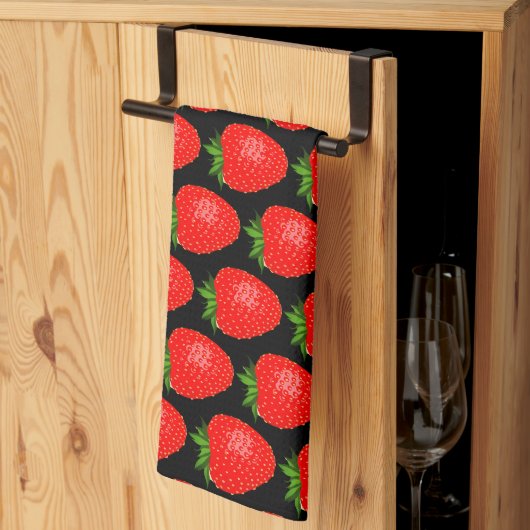 Yummy Red Strawberry World Funky Pattern Theedoek (Derde Gevouwen)