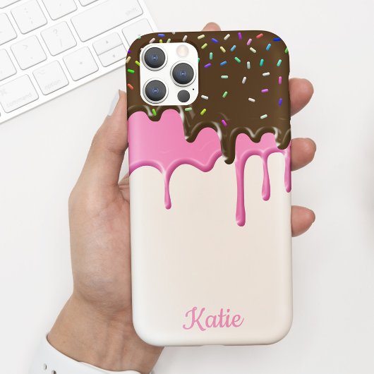 Yummy roze ijzeren ijskappen Case-Mate iPhone case