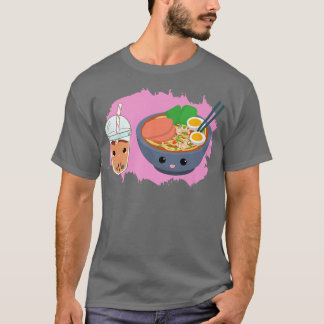 Yummy shirt Ramen noodles Bowl en Boba Bubble te
