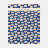 Yummy Sufganiyot Jelly Donuts Hanukkah Pattern Fleece Deken (Voorkant)