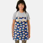 Yummy Sufganiyot Jelly Donuts Hanukkah Pattern Schort (Insitu)