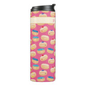 Yummy Sufganiyot Jelly Donuts Hanukkah Pattern Thermosbeker (Gedraaid links)