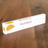 Yummy Taco Custom Naambordje (Zijkant)