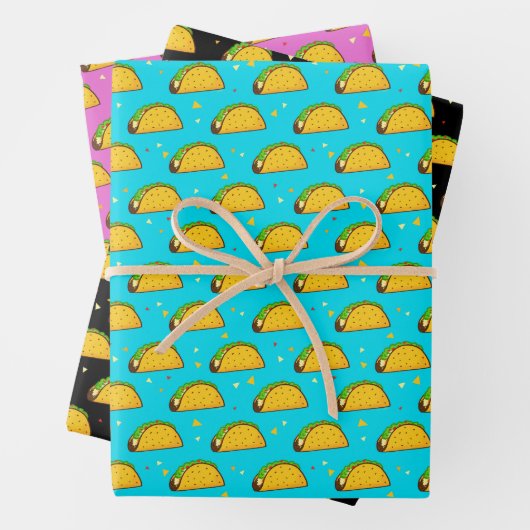Yummy Taco Pattern Inpakpapier Vel (In situ)