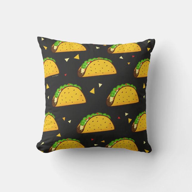 Yummy Taco Pattern Kussen (Voorkant)