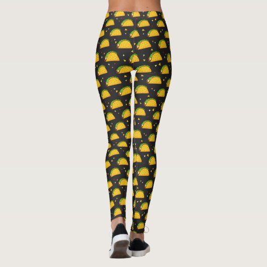 Yummy Taco Pattern Leggings (Achterkant)