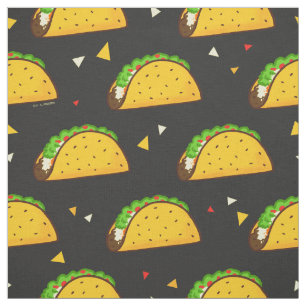 Yummy Taco Pattern Stof