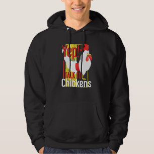 Yummy Yep Ik praat met kippen Hoodie