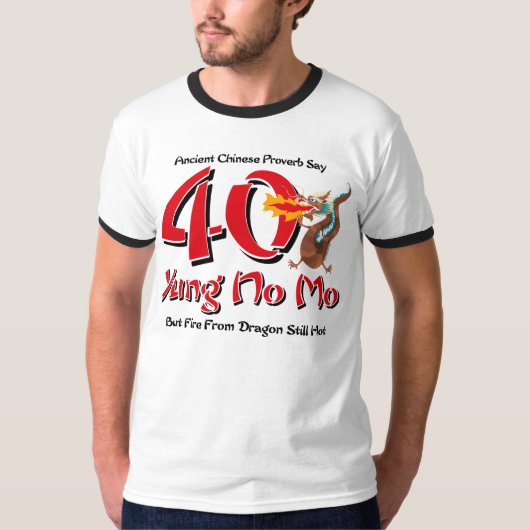 Yung No Mo 40th Birthday T-shirt (Voorkant)
