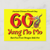 Yung No Mo 60th Birthday Postcard Invitation (Devant)