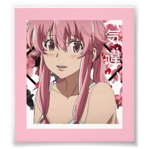 Yuno Gasai Future Journal Poster rose