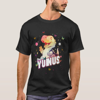 YUNUS - Schattigee jongensnaam met schattige dinos T-shirt