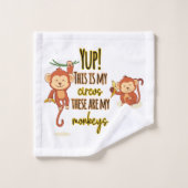 Yup ! C'est mon cirque, ce sont mes deux singes (Gant de toilette)